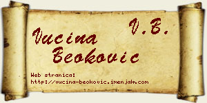 Vucina Beoković vizit kartica